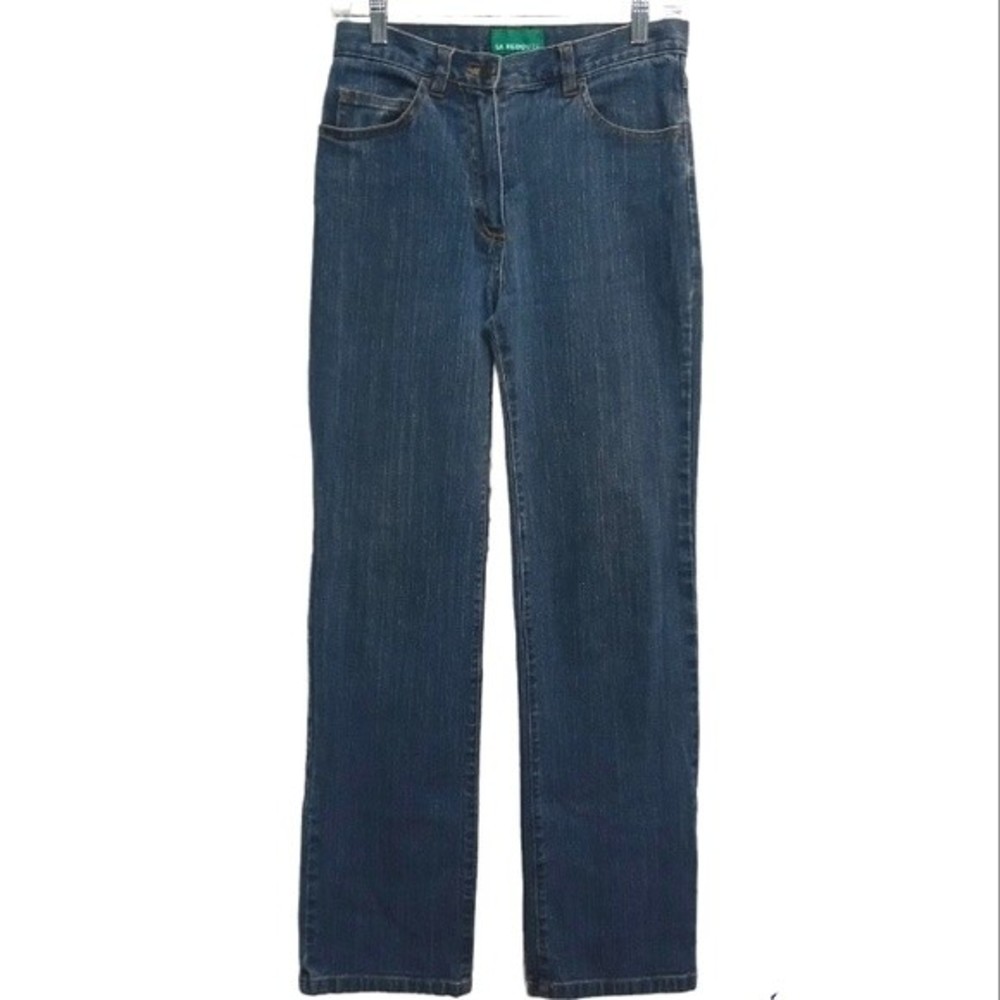LA REDOUTE Medium wash Mid Rise Straight Leg Jeans 6